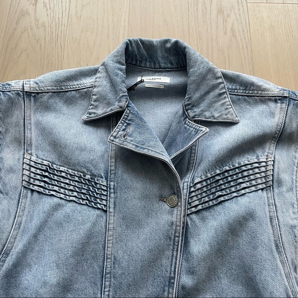 Isabel Marant Étoile Harmon Denim Jacket in Lilac - Picture 3 of 15